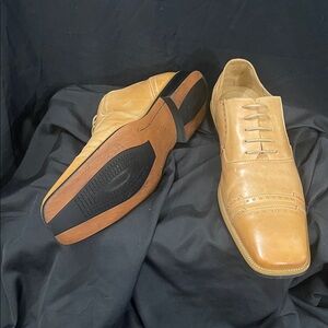 Men's Tan Leather Dress Shoes